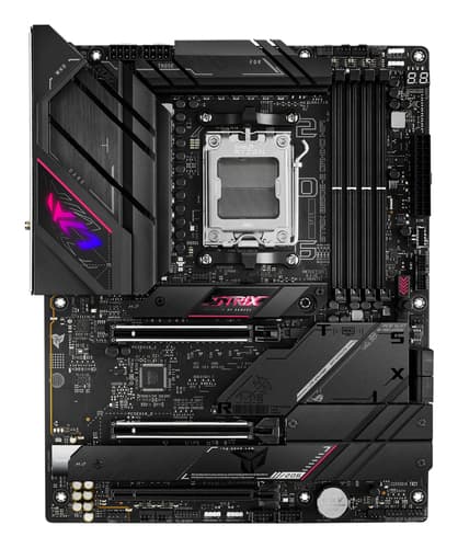 ASUS ROG Strix B650E-E Gaming WiFi - Motherboard - ATX - Socket AM5 - AMD B650 Chipset - USB-C 3.2 Gen 2x2, USB-C 3.2 Gen2, USB 3.2 Gen 2, USB 3.2 Gen 1 - 2.5 Gigabit LAN, Wi-Fi 6, Bluetooth - onboard graphics (CPU required) - HD Audio (8-channel)