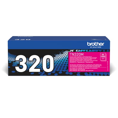 Brother TN320M - Magenta - original - toner cartridge - for Brother DCP-9055, DCP-9270, HL-4140, HL-4150, HL-4570, MFC-9460, MFC-9465, MFC-9970