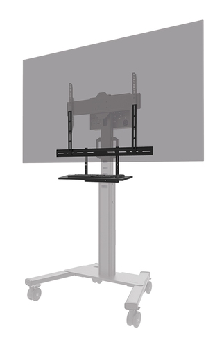 Neomounts AV40-500BL - Mounting kit (mount bracket, keyboard shelf) - for keyboard / mouse - universal - black - screen size: 43"-110" - VESA-mountable — image 1
