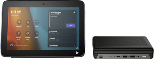 Poly Studio - For Microsoft Teams - Base Kit G9 Plus - video conferencing kit (Poly TC10 touch controller, HP Mini IP Conference PC)