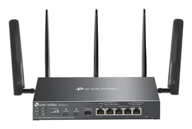 TP-Link Omada ER706WP-4G V1 - Wireless router - WWAN 4-port switch - 1GbE - WAN ports: 6 - Wi-Fi 6 - Dual Band - 4G, 3G