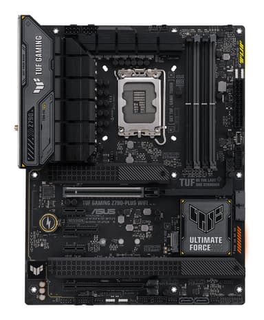 ASUS TUF GAMING Z790-PLUS WIFI - Motherboard - ATX - LGA1700 Socket - Z790 Chipset - USB-C 3.2 Gen 2x2, USB-C 3.2 Gen2, USB 3.2 Gen 2, USB 3.2 Gen 1 - 2.5 Gigabit LAN, Wi-Fi 6E, Bluetooth - onboard graphics (CPU required) - HD Audio (8-channel)