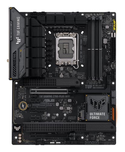 ASUS TUF GAMING Z790-PLUS WIFI - Motherboard - ATX - LGA1700 Socket - Z790 Chipset - USB-C 3.2 Gen 2x2, USB-C 3.2 Gen2, USB 3.2 Gen 2, USB 3.2 Gen 1 - 2.5 Gigabit LAN, Wi-Fi 6E, Bluetooth - onboard graphics (CPU required) - HD Audio (8-channel)
