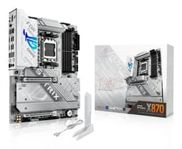 ASUS ROG STRIX X870-A GAMING WIFI - Motherboard - ATX - Socket AM5 - AMD X870 Chipset - USB4, USB 3.2 Gen 2, USB-C 3.2 Gen2, USB 3.2 Gen 1, USB-C 3.2 Gen 2x2 - Wi-Fi 7, 2.5 Gigabit LAN, Bluetooth - onboard graphics (CPU required) - HD Audio (8-channel)