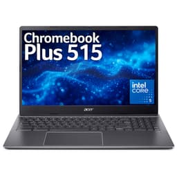 Acer Chromebook Plus 515 CBE595-2 - Intel Core 5 - 120U / up to 5 GHz - Chrome OS - Intel Graphics - 16 GB RAM - 256 GB SSD NVMe - 15.6" IPS 1920 x 1080 (Full HD) - Wi-Fi 6E - steel grey - kbd: UK