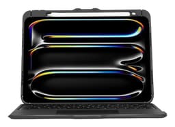 Targus Versavu - Keyboard and folio case - with trackpad - backlit - wireless - Bluetooth 5.0 - QWERTY - UK - black