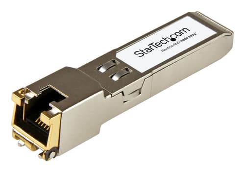 StarTech.com Citrix SFP-TX Compatible SFP Module - 1000BASE-T - 1GE Gigabit Ethernet SFP to RJ45 Cat6/Cat5e Transceiver - 100m - SFP (mini-GBIC) transceiver module (equivalent to: Citrix SFP-TX) - 1GbE - 10Base-T, 1000Base-TX, 100Base-TX - RJ-45 - up to 100 m - for HPE Aruba MMC-6000 Multi-Service Mobility Controller Base System