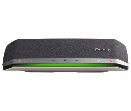 Poly Sync 40-M - Smart speakerphone - Bluetooth - wireless, wired - USB-A, USB-C - silver - Certified for Microsoft Teams, Zoom Certified