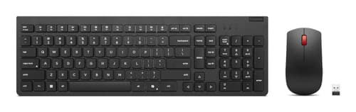 Lenovo Essential Wireless Combo Gen 2 - Keyboard and mouse set - wireless - 2.4 GHz - QWERTY - UK - black - brown box