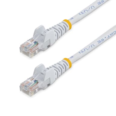 StarTech.com 0.5m White Cat5e / Cat 5 Snagless Ethernet Patch Cable 0.5 m - Patch cable - RJ-45 (M) to RJ-45 (M) - 50 cm - UTP - CAT 5e - stranded, snagless - white