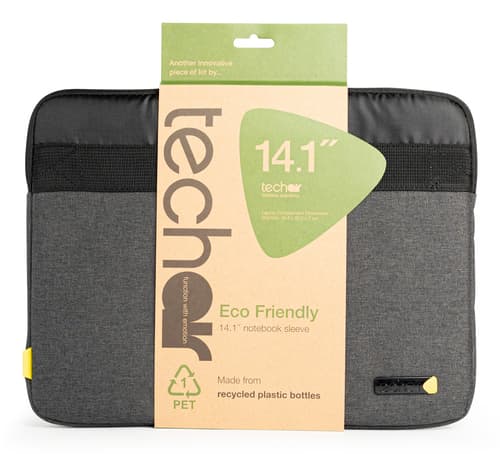 techair Eco - Notebook sleeve - 12" - 14.1" - grey/black