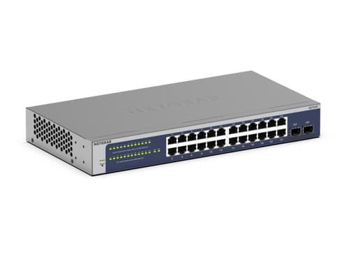 NETGEAR GS724T - Version 6 - switch - L3 Lite - smart - 24 x 10/100/1000 + 2 x SFP - desktop, rack-mountable