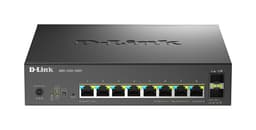 D-Link DMS 1250-10SPL - Switch - L2+ - smart - 2 x 10/100/1000/2.5G (PoE++) + 6 x 10/100/1000/2.5G (PoE+) + 2 x 10 Gigabit SFP+ - desktop - PoE++ (120 W)