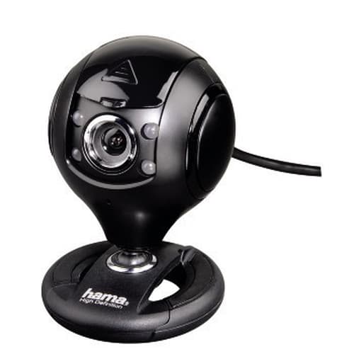 Hama Spy Protect HD Webcam, HD Quality, LED, Black