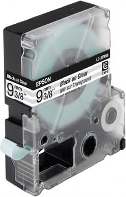 Epson LC-3TBN9 - Transparency film - black on transparent - Roll (0.9 cm x 9 m) 1 roll(s) - for LabelWorks LW-1000P, LW-300, LW-300L, LW-400, LW-400L, LW-400VP, LW-600P, LW-700, LW-900P