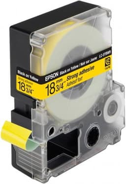 Epson LC-5YBW9 - Extra strength adhesive tape - black on yellow - Roll (1.8 cm x 9 m) 1 roll(s) - for LabelWorks LW-1000P, LW-400, LW-400L, LW-400VP, LW-600P, LW-700, LW-900P
