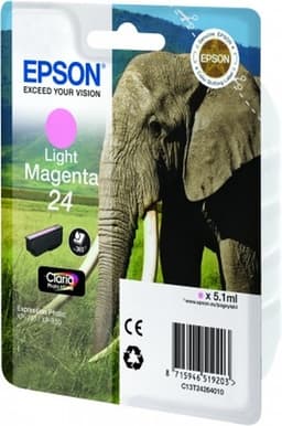 Epson 24 - 5.1 ml - light magenta - original - blister - ink cartridge - for Expression Photo XP-55, 750, 760, 850, 860, 950, 960, Expression Premium XP-750, 850