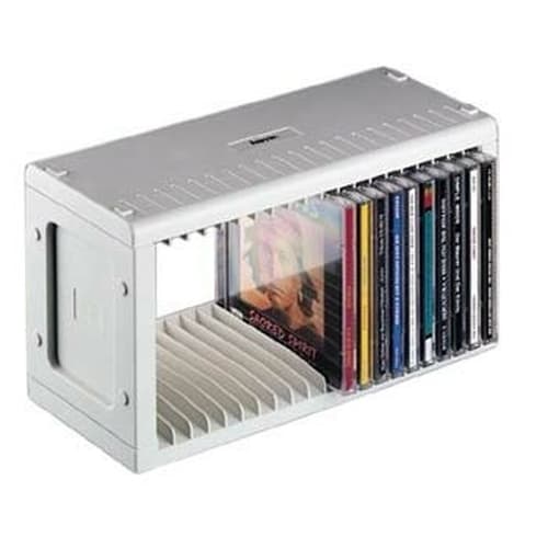 CD-ROM RACK 20 SLOT GREY