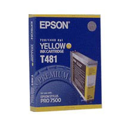 Epson T481 - Print cartridge - 1 x yellow - for Stylus Pro 7500, Pro 7500 PS