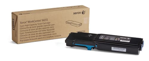 Xerox WorkCentre 6655 - High capacity - cyan - original - toner cartridge - for WorkCentre 6655