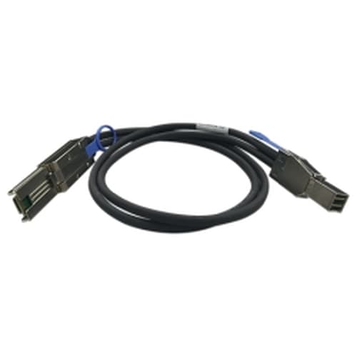 QNAP CAB-SAS10M-8644-8088 - SAS external cable - SAS 6Gbit/s - 36 pin 4x Mini SAS HD (SFF-8644) (M) to 26 pin 4x Mini SAS (M) - 1 m - black - for P/N: QXP-820S-B3408