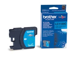 Brother LC1100C - Cyan - original - ink cartridge - for Brother DCP-185, 385, 395, 585, J715, MFC-490, 5490, 5890, 5895, 6890, 790, 795, 990, J615