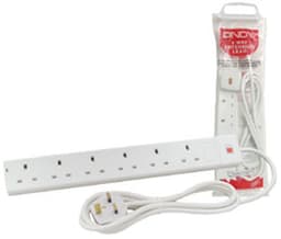 5M 6-WAY UK MAINS POWER EXTENSION