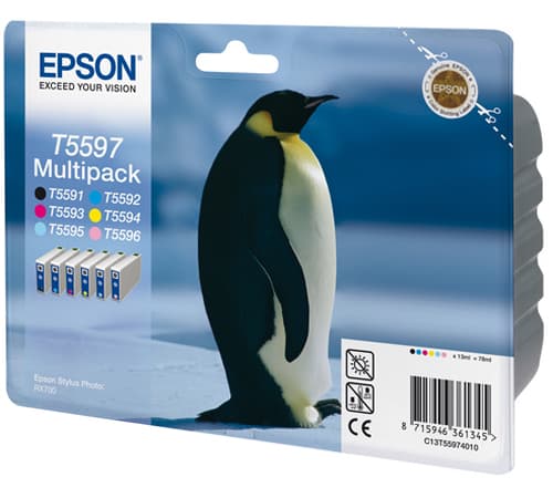 Epson Multipack T5597 - Print cartridge - 1 x black, yellow, cyan, magenta, light magenta, light cyan