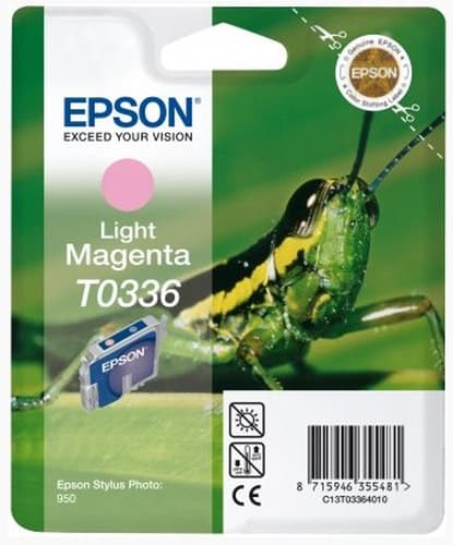 Epson T0336 - Print cartridge - 1 x light magenta - 440 pages - blister with RF alarm
