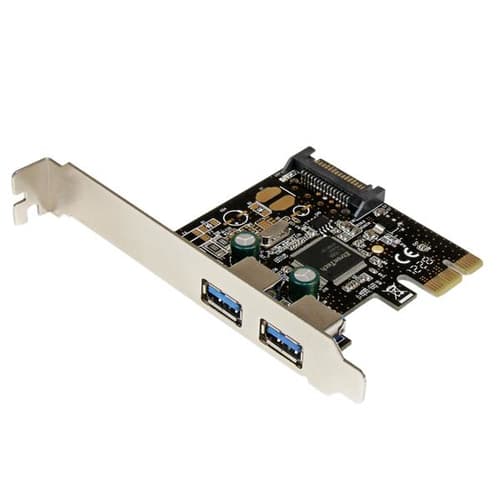 StarTech.com 2 Port PCI Express USB 3.0 Controller Card w/ SATA Power - USB adapter - PCIe - USB 3.0 x 2 - PEXUSB3S23 - USB adapter - PCIe - USB 3.0 x 2 - for P/N: S3510SMU33, USB3S2ESATA3