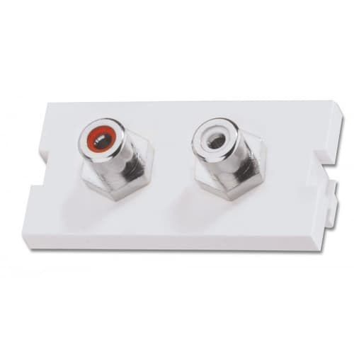 2 X PHONO F/F SNAP IN BEZEL FOR USE