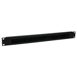 StarTech.com 1U High-density Brush Strip Cable Management Panel - Sturdy Steel Horizontal Data Centre Cable Management Panel (CMBRUSH1U) - Rack cable management panel - black - 1U - 19" - for P/N: RACK-18U-20-WALL-OA, RACK-21U-20-WALL-OA, RACK-24U-20-WALL-OA, RK12OD2, RK3236BKF
