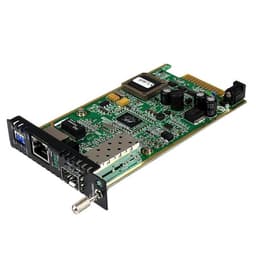 StarTech.com Gigabit Ethernet Fiber Media Converter Card Module w/ Open SFP Slot - Fiber to Ethernet Converter - Ethernet Media Converter (ET91000SFP2C) - Fibre media converter - GigE - 1000Base-TX - RJ-45 / SFP (mini-GBIC) - for P/N: ET10GSFP, GLCSXMMRGDST, J4858C10PKST, J4858CST
