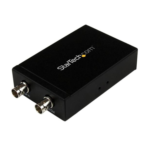 StarTech.com SDI to HDMI Converter - 3G SDI to HDMI Adapter with SDI Loop Through Output - SDI to HDMI Audio/Video Adapter - 755ft (230m) (SDI2HD) - Video converter - 3G-SDI - HDMI, 3G-SDI - black — image 1