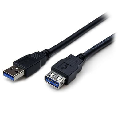 StarTech.com 2m Black SuperSpeed USB 3.0 Extension Cable A to A - Male to Female USB 3.0 Extender Cable - USB 3.0 Extension Cord - 2 meter (USB3SEXT2MBK) - USB extension cable - USB Type A (F) to USB Type A (M) - USB 3.0 - 2 m - black - for P/N: HB30A4AIB, SV211DPUA4K, SV211HDUA4K, USB2001EXT2NA, USB2002EXT2NA, USB2004EXT2NA