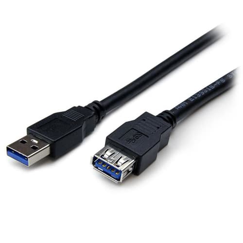 StarTech.com 2m Black SuperSpeed USB 3.0 Extension Cable A to A - Male to Female USB 3.0 Extender Cable - USB 3.0 Extension Cord - 2 meter (USB3SEXT2MBK) - USB extension cable - USB Type A (F) to USB Type A (M) - USB 3.0 - 2 m - black - for P/N: HB30A4AIB, SV211DPUA4K, SV211HDUA4K, USB2001EXT2NA, USB2002EXT2NA, USB2004EXT2NA