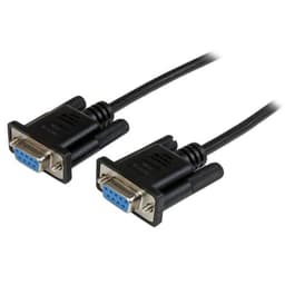 StarTech.com 1m Black DB9 RS232 Serial Null Modem Cable F/F - DB9 Female to Female - 9 pin RS232 Null Modem Cable - 1 meter, Black - Null modem cable - DB-9 (F) to DB-9 (F) - 1 m - molded, thumbscrews - black - for P/N: PCI2S5502, PEX4S953, PEX4S953LP