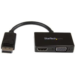 StarTech.com 2 in 1 Displayport Adapter - DisplayPort to HDMI or VGA - DisplayPort Adapter - 1920x1200 - Travel Adapter (DP2HDVGA) - Video converter - DisplayPort - HDMI, VGA - black