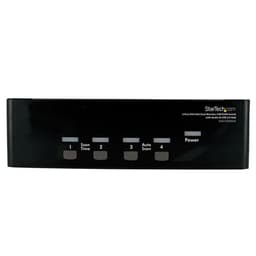 StarTech.com 4 Port DVI VGA Dual Monitor KVM Switch USB with Audio and USB 2.0 Hub (SV431DDVDUA) - KVM / audio / USB switch - 4 x KVM / audio / USB - 1 local user - desktop - for P/N: IM12D1500P, SVA12M2NEUA, SVA12M5NA, USBDVI4N1A6, USBVGA4N1A10, USBVGA4N1A6