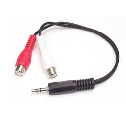 StarTech.com 6in Stereo Audio Y-Cable - 3.5mm Male to 2x RCA Female - Headphone Jack to RCA - Computer / MP3 to Stereo 1x Mini-Jack 2x RCA (MUMFRCA) - Audio cable - RCA x 2 female to mini-phone stereo 3.5 mm male - 15.24 cm - black - for P/N: PEXSOUND7CH, SV411KUSB