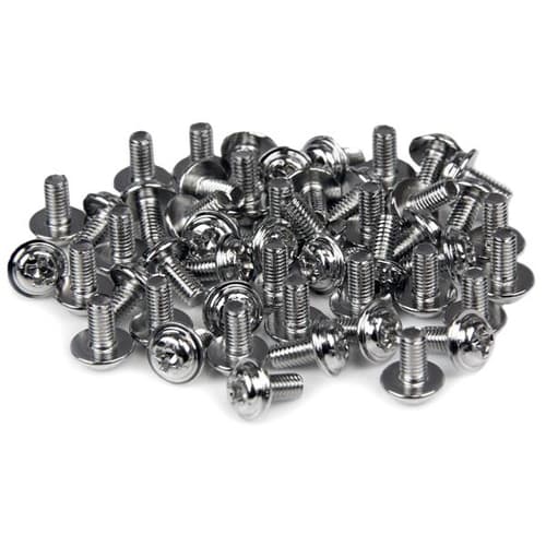 StarTech.com PC Mounting Computer Screws M3 x 1/4in Long Standoff - Screw kit - 0.2 in (pack of 50) - SCREWM3 - Screw kit - 6.3 mm (pack of 50) - for P/N: PCSCREWKIT