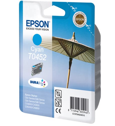 Epson T0452 - Print cartridge - 1 x pigmented cyan - 250 pages