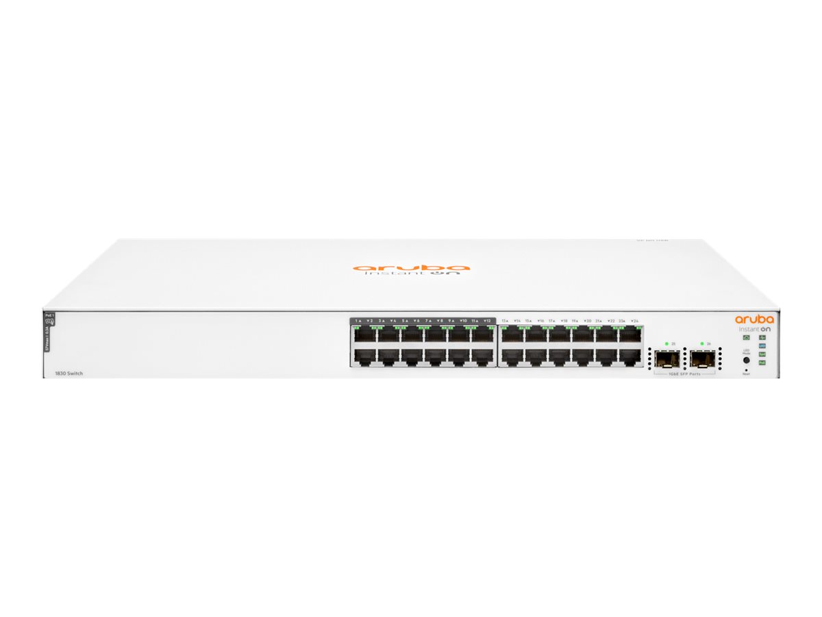 HPE Networking Instant On 1830 24G 12p Class4 PoE 2SFP 195W Switch