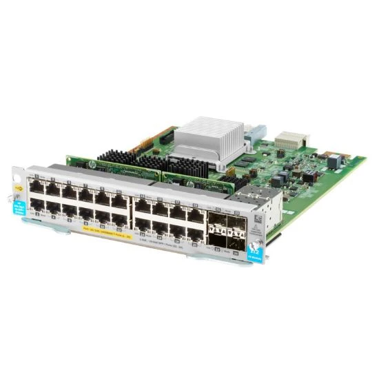 HPE - expansion module - Gigabit Ethernet (PoE+) x 20 + Gigabit Ethernet / 10 Gigabit SFP+ x 4 — image 1