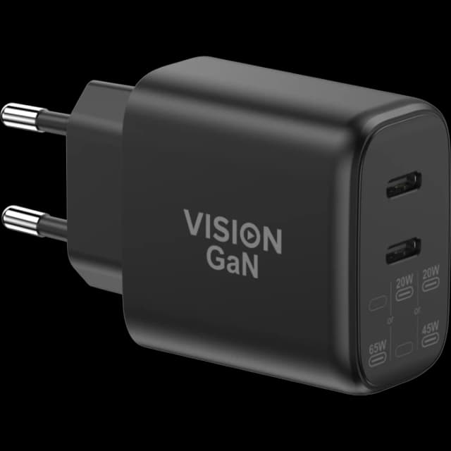 VISION Professional installation-grade USB-C Dual Fast Charger with EU Plug adapter - LIFETIME WARRANTY