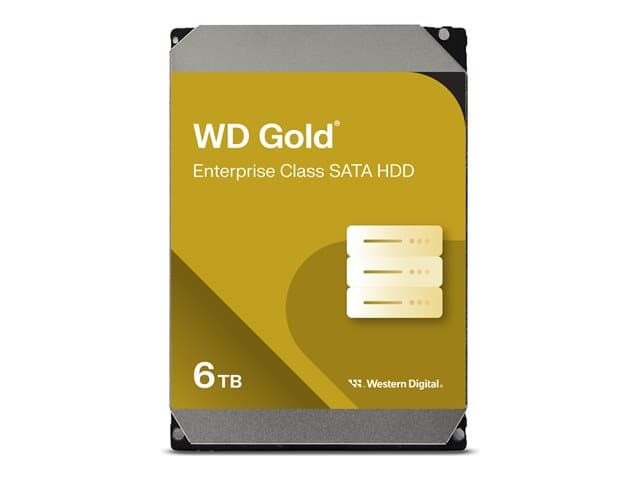 WD Gold WD6004FRYZ - hard drive - Enterprise - 6 TB - SATA 6Gb/s