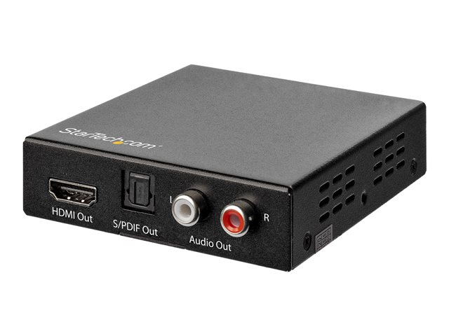 StarTech.com HDMI Audio Extractor - 4K 60Hz - HDMI Audio De-embedder - HDR - Toslink Optical Audio - Dual RCA Audio - HDMI Audio (HD202A) - HDMI audio signal extractor — image 1