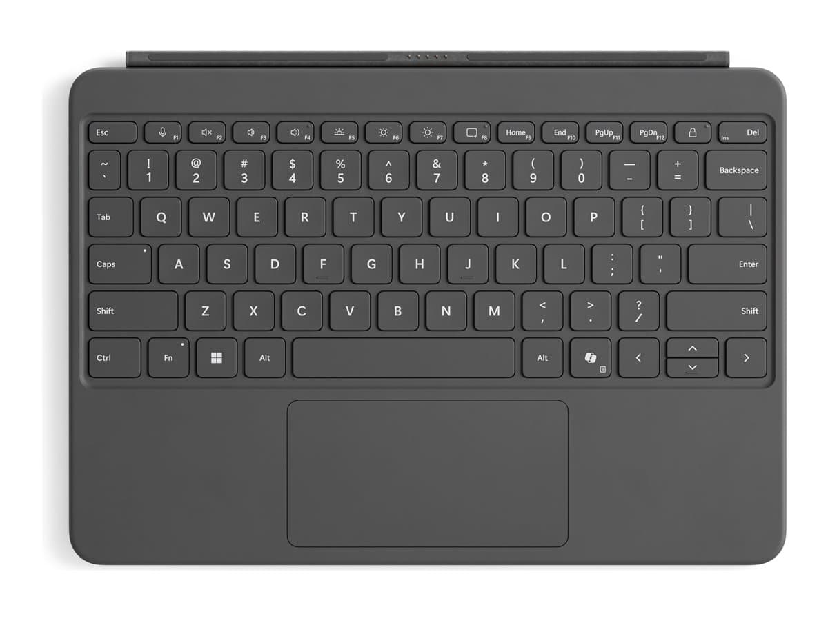 Microsoft Surface Pro Keyboard - 12-inch - keyboard - with touchpad, accelerometer - QWERTY - UK - slate Input Device