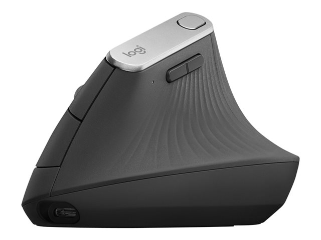 Logitech MX Vertical - vertical mouse - USB, Bluetooth, 2.4 GHz - graphite — image 1
