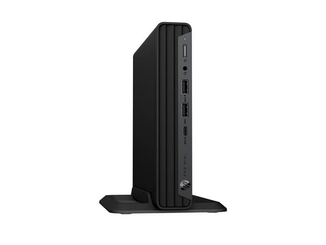 HP Pro 400 G9 - Mini Core i5 i5-14500T / up to 4.8 GHz - RAM 16 GB - SSD 512 GB - NVMe - UHD Graphics 770 - Gigabit Ethernet, IEEE 802.11ax (Wi-Fi 6E), Bluetooth 5.3 - Win 11 Pro - monitor: none - keyboard: UK - Smart Buy - with HP Wolf Pro Security Edition (1 year) — image 1
